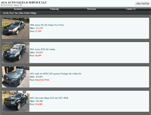 Tablet Screenshot of agaautosales.com